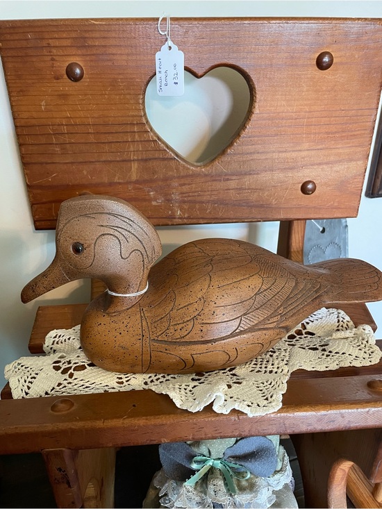 Other - Hand Carved Wooden Duck